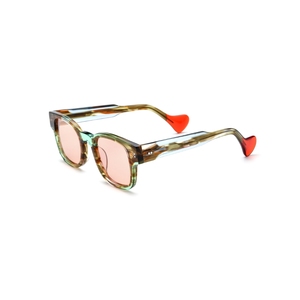 Gafas de Sol Rectangulares con Montura Completa, Color Carey, Lentes de Espejo Rosa, 100% Protección UV, Unisex, Estilo Moderno para Adultos - Product Image 3