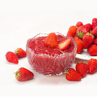 Production chinoise de confiture de fraises aux fruits de qualité supérieure 1kg/1.2kg/1.36kg/2.5kg/3kg/10kg/20kg Prix de la purée de fraises