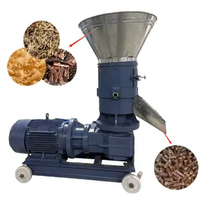 Máquina de pellets de madera, máquina de pellets de madera de combustible de biomasa alta y pequeña, máquina de molino