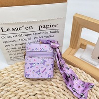 Mini porte-clés en cuir PU, sac de rangement portable pour écouteurs, rouge à lèvres, sac à dos, porte-clés, sac à breloques, personnalisable, cadeau promotionnel