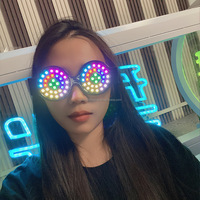 Lunettes stroboscopiques multicolores de marque avec logo personnalisé de haute qualité pour le festival de musique Rave Party