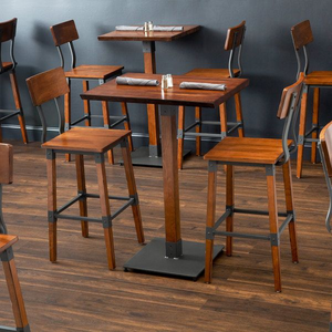<span class=keywords><strong>Bon</strong></span> choix prix de gros meilleure qualité 2025 Restaurant en plein air hôtel patio salle à manger chaise en bois chaise haute <span class=keywords><strong>tabouret</strong></span> de <span class=keywords><strong>bar</strong></span> - Product Image 5
