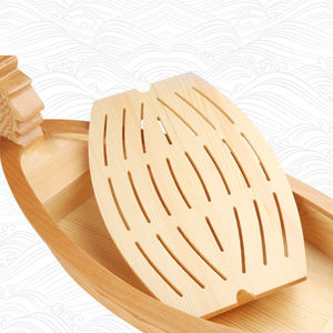 Bambus-contenedor de servicio extra grande para comida, bandeja de barco de <span class=keywords><strong>sushi</strong></span> y dragón para restaurante japonés, 100% - Product Image 4