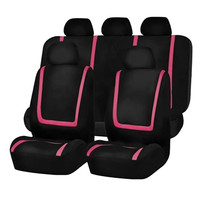Ensemble universel de housses de siège de voiture en polyester gris SUV Truck Van Sedan Airbag Accessoires intérieurs compatibles pour l'avant deux sièges