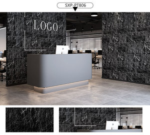 Autocollant mural en PET 30*60cm, imperméable, auto-adhésif, panneau mural en marbre, revêtement mural décoratif - Product Image 6