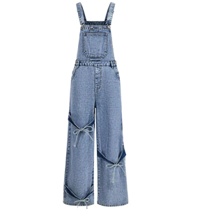<span class=keywords><strong>Pantaloni</strong></span> <span class=keywords><strong>donna</strong></span> personalizzati moda blu elegante Boyfriend Denim <span class=keywords><strong>donna</strong></span> Jumpsuit Jeans - Product Image 1