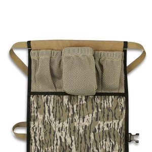 Coussin de genou multifonctionnel avec 3 poches de rangement en maille et sangle réglable pour l'observation en extérieur, le camping et l'utilisation sur le terrain - Product Image 6