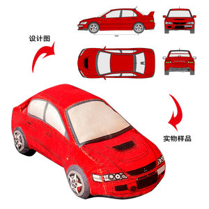 Jouet de voiture en peluche sur mesure, rembourrage en coton PP doux, cadeau promotionnel - Product Image 1
