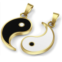 Cadeaux de la Saint-Valentin, meilleur ami, 1 paire de colliers Tai Chi, collier avec pendentif Yin Yang pour couple, bijoux