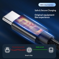Câbles de données USB-C PD tressés en nylon 60W à charge rapide pour montres, ordinateurs portables, iPhones, tablettes, téléphones mobiles et appareils Android – Vente en gros