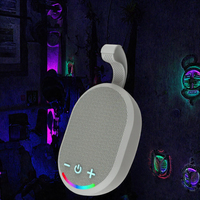 Speaker Mini 5W Pencahayaan RGB Suara Surround 360 Derajat Slot Kartu TWS Audio Hi-Fi untuk Luar Ruangan, Rumah, Meja