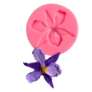 แม่พิมพ์ซิลิโคนสำหรับพลิกน้ำตาลเหลวดอกไม้ดอกไม้ดอกลิลลี่และดอกไม้ Fusarium แม่พิมพ์กาวช็อคโกแลตดินเหนียวอ่อน - Product Image 5