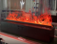 Cheminées à vapeur modernes, options d'insertion autonome, chauffage métallique, utilisation hôtelière, flamme LED, contrôle électrique par application