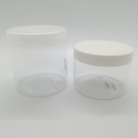 Fournisseur ODM ODM RUIPACK OEM OEM Pots en plastique vides pour crème de 500 ml avec couvercles à vis transparents logo
