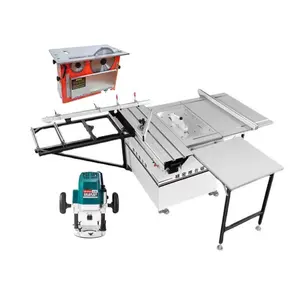 Woodworking Foldable Sliding Table Saw With Double Blade Saw Precision Panel Saw