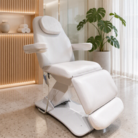 Table de massage esthétique moderne rose à 3 moteurs avec chaise inclinable intégrale pour salon, en PVC – Prix abordable