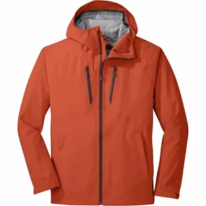 Giacca da arrampicata impermeabile con Logo personalizzato di ultima progettazione abbigliamento Outdoor professionale giacca da pioggia da uomo