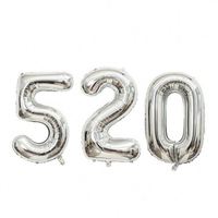 Vente en gros, promotion exceptionnelle : Ballon chiffre en aluminium personnalisable, grand format 32 pouces, couleur brillante, pour décoration de fête romantique et joyeux anniversaire.