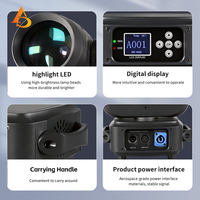AICPOSE - Luz Móvil LED de 180 W con Rotación de Patrones Gobo, Control de Sonido, Luz Móvil DMX