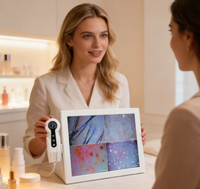 2026 Latest Desktop Al-powered Multi-spectral Imaging Hair Analyzer Scalp Microscope 200x Magnification for Home Commercial Use
