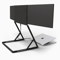 Moniteur à triple écran15.6 ''FHD 1080P IPS écran Ultra-mince HDMI/USB-C Plug-Play PC affichage pliable ordinateur portable moniteur de jeu