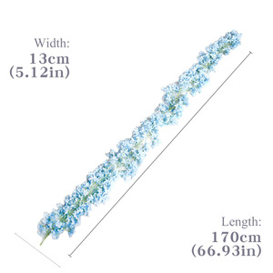 Guirnalda de Flores Artificiales YUNJIN, Diseño Clásico de Glicinia Lila con Rayas, KS-170cm, Decoración Ecológica para Interiores, Bodas y Eventos - Product Image 5