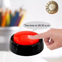 Reloj parlante personalizado barato de fábrica para ciegos, ancianos, regalos de abuelo, reloj con botón parlante en inglés