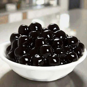 Venta al por mayor caliente té de burbujas ingredientes negro blanco ámbar marrón azúcar tapioca perlas en bolsa embalaje - Product Image 2