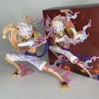 Figura de Acción de Luffy Gear 5, Estatua de PVC, Nika en Pose de Golpe, Decoración de Escritorio de Anime, Juguete Coleccionable