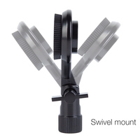 Support de microphone pivotant réglable en métal Yinyu MSA033 avec filetage 5/8 pouces pour l'enregistrement en studio professionnel et la diffusion de podcasts