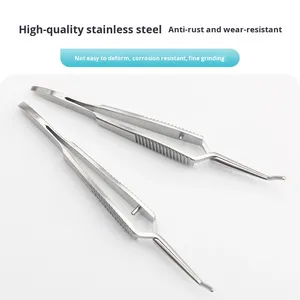 Stainless Steel Ophthalmic Micropincer <strong>Forceps</strong> Scleral Pin <strong>Forceps</strong> Straight-Curved Reverse Semi-Circular Cataract <strong>Forceps</strong> - Product Image 3
