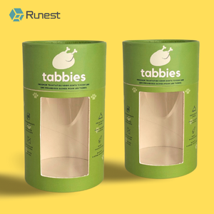 Pet Trà Cà Phê Gia Vị Thực Phẩm 500G 8Oz 100Ml Kín Cửa Sổ Nắp Tùy Chỉnh Sang Trọng Xi Lanh Các Tông Vòng Ống Giấy Bao Bì Hộp - Product Image 1