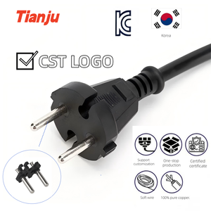 Enchufe Holandés de 4.8MM, 10A, 2 Pines, Cable de Alimentación Eléctrico de Cobre, Corriente Integrada de 10A, Uso Industrial y Hospitalario, Resistente a Manipulaciones - Product Image 2