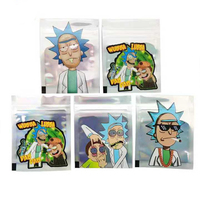 Scellage à chaud imprimé personnalisé 3.5 28g 1oz 1lb Candy Doypack Pochette debout anti-odeur Emballage en plastique Sacs Mylar ZipLock