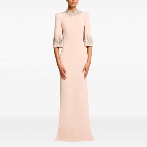 OUDINA Nuovo Abito <span class=keywords><strong>da</strong></span> <span class=keywords><strong>Sera</strong></span> Invernale alla Moda con Perline e Strass, Lungo, <span class=keywords><strong>Taglie</strong></span> Forti 3XL, Elegante Abito <span class=keywords><strong>da</strong></span> Cerimonia per Donna - Product Image 2