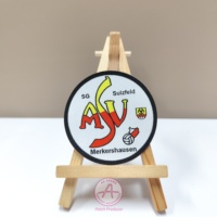 Grande remise Patch tissé auto-adhésif 3D broderie Patch tissé fer sur support Design tendance coloré