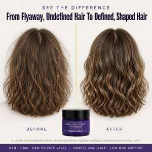 Pâte Coiffante Matifiante OEM <span class=keywords><strong>Bio</strong></span> Fibre Cheveux, Fixation Moyenne Flexible, Crème Définissante pour les Couches Capillaires - Product Image 5