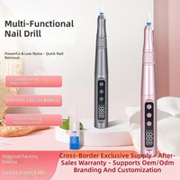 Stylo perceuse à ongles électrique rechargeable Type-C 35000 tr/min 1000 mAh, autonomie 5h, >2W, kit de manucure professionnel pour salon