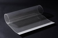 Film LED adhésif flexible GPXP haute transparence P6 personnalisable, idéal pour les murs-rideaux en verre commerciaux