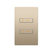 Interrupteur intelligent à bouton-poussoir L10R, pas de hub requis, interrupteur intelligent pour la maison connectée WiFi, compatible avec Alexa et Google Home, commande vocale