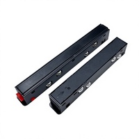 Éclairage sur rail magnétique LED en matériau PC, boîtiers de rail encastrés ou à montage en surface, unités d'alimentation, luminaires