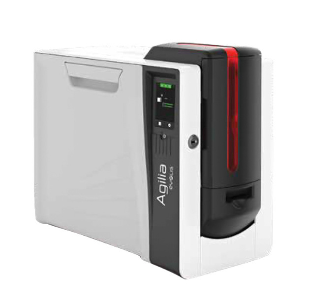 Hotsale Original EVOLIS Agilia 600 DPI Retransfer Single Dual Sided Business ID PVC Plastic Card Printer