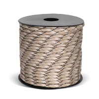 Cordon tactique de parachute 9 brins de 50 m, corde en nylon de 4 mm pour équipement de survie, camping et randonnée, cordon rayé toutes saisons