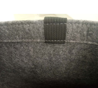 Offre Spéciale 100% sacs à provisions en feutre de polyester Logo personnalisé motif rayé sac à main en tissu cadeau de supermarché disponible en vrac