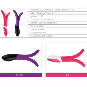 Kotak Khusus Gratis - Mainan Seks Silikon Pria Pertama Tahun 2018, Mainan Seks Puting Ganda, <span class=keywords><strong>Vibrator</strong></span> Berputar dan Berdenyut untuk Anal - Product Image 5