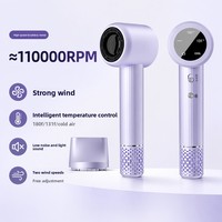 Sèche-cheveux professionnel ionique haute vitesse 1600 W avec diffuseur, alimentation USB, technologie ionique négative, numéro de série valide
