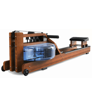 Water Rowing Machine Home Use Wood Eco-Friendly Dedicated Monitor APP <b>Large</b> WD-EM7400 Impressive 330 Lbs Capacity the Water Rowi - Product Image 1