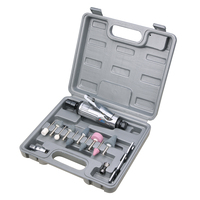 WF-004A 16pc pneumatique outils pneumatiques set meuleuse droite avec 1/4 1/8 collets