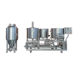 Small model 200l 300l brew system brewery equipment beer fermenting turnkey plant for bar / isobaric beer fermenter price