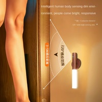 Nouvelle Arrivée Transfrontalière : Lampe à Détection Humaine, Veilleuse de Style Chinois Moderne, Lumière Ambiante Rechargeable, Lampe Murale Magnétique pour Chambre